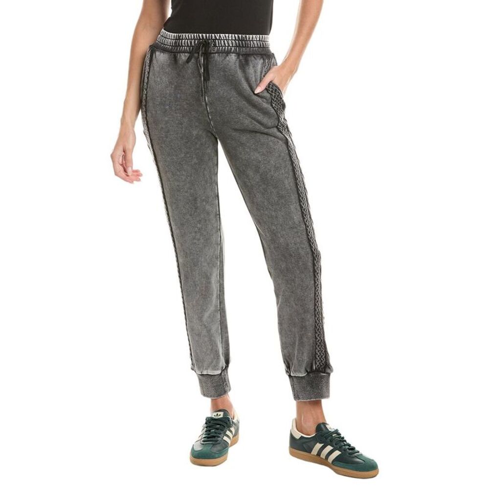Chaser Womens  French Terry Bay Jogger Pant, Black
